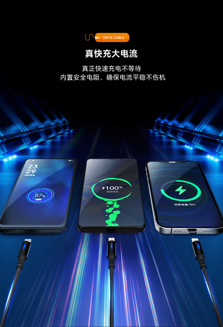 快充编织线
