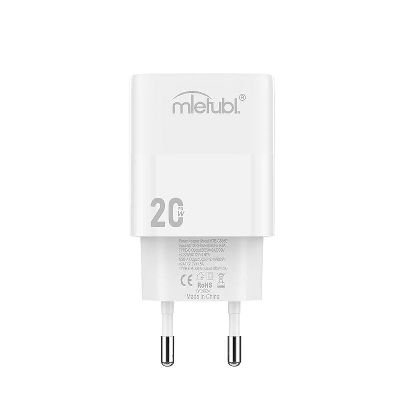 USB+Type-C 双接口手机充电器